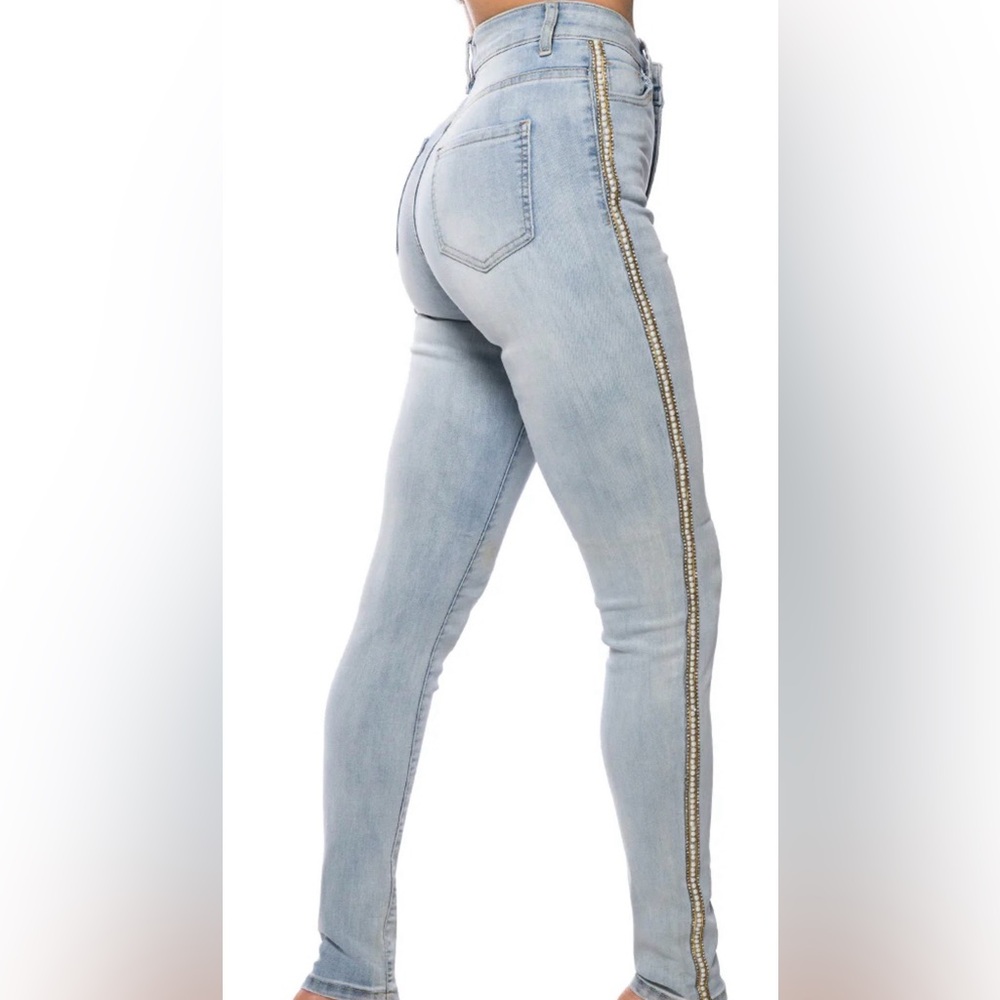 AKIRA Sky Blue Denim Fashion